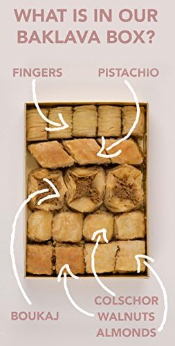 Chateau de Mediterranean Baklava Selection - 300 g | Contains Approx 24 Pieces | Delicious Filo Pastry Filled with Assorted Nuts | Traditional Recipe | Beautiful Presentation Gift Box | Great to Share