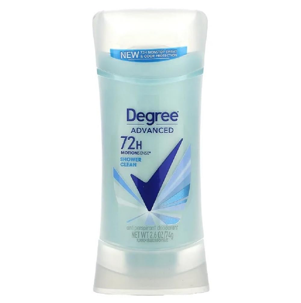 Degree MotionSense Invisible Solid Anti-Perspirant & Deodorant - Shower Clean 75 ml (Pack of 2)