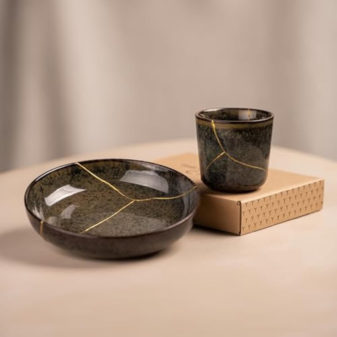 CHIYU Kintsugi Repair kit: Modern Repair Kit - Gold - Gold Glue - Food Safe - Dishwasher Safe - The Most Complete and Durable Kintsugi kit