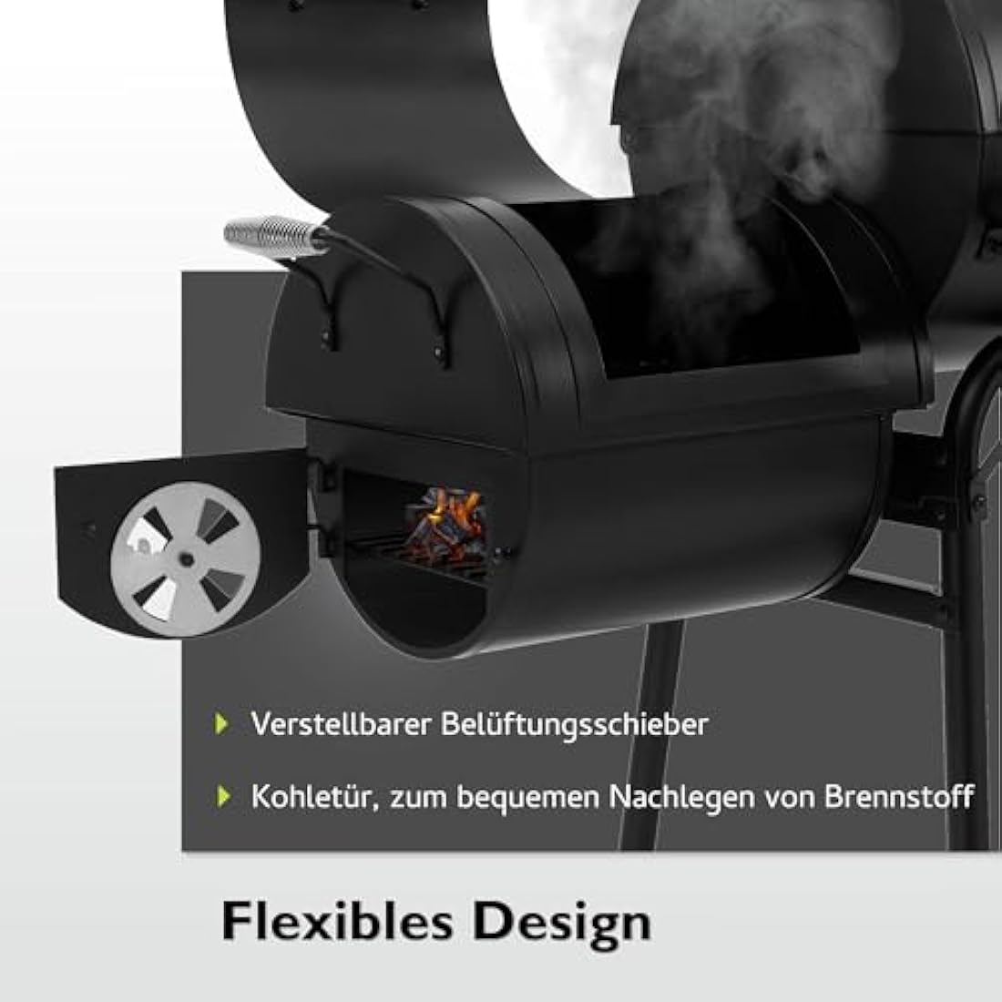 Tepro Biloxi Offset BBQ Pit Barrel Smoker