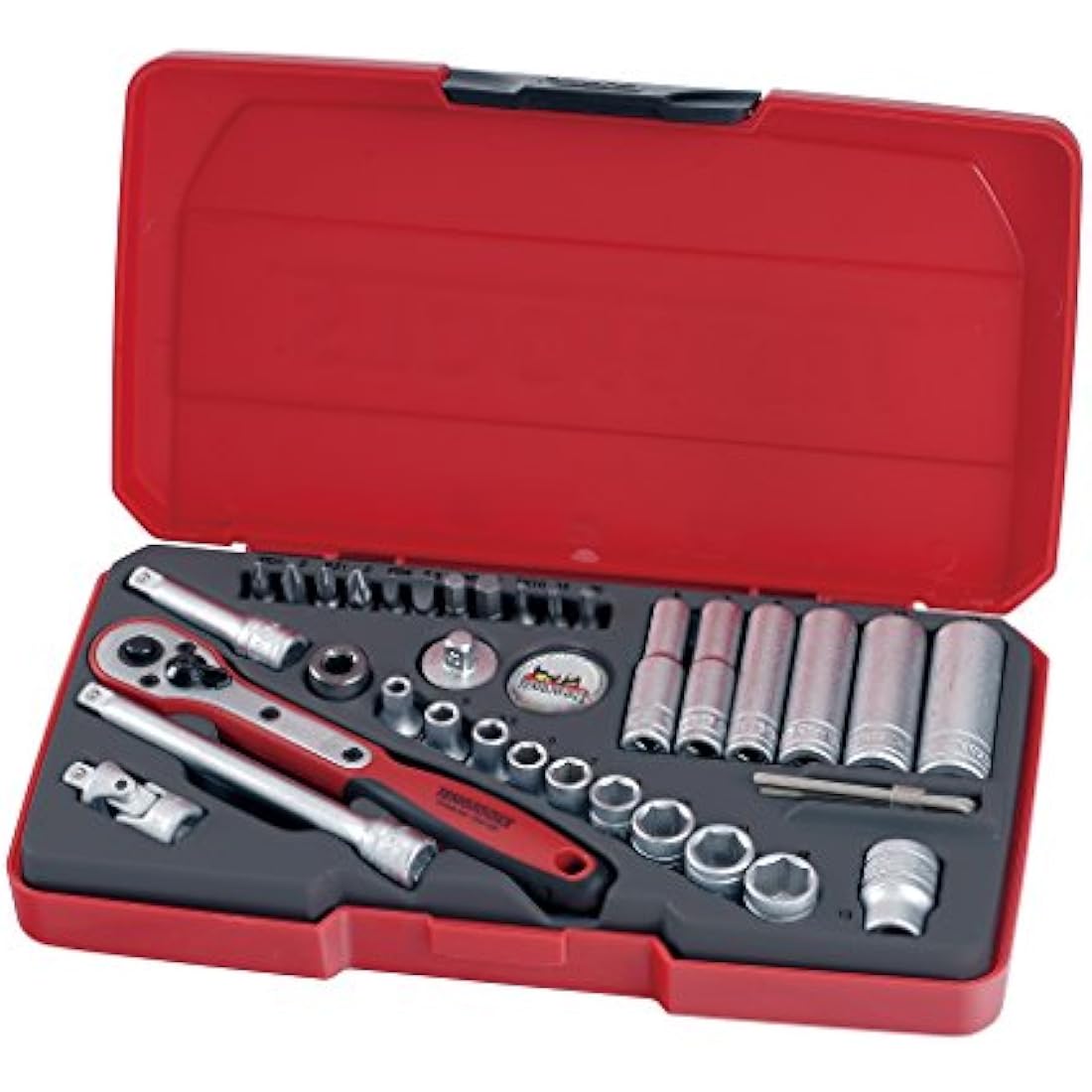 Teng T1436 1/4-inch Socket Set Metric Drive (36 Pieces)