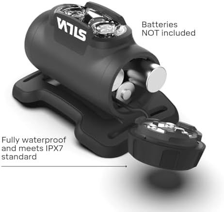 Silva Head Torch Battery Powered - Explore 4-400 Lumen LED Headlight - 3 Brightness Levels & 3 LED Colours - Waterproof and Powerful Head Torch with Battery Indicator
