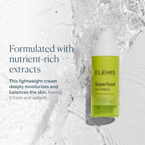 ELEMIS Superfood Day Cream 50ml – Prebiotic Moisturiser for Radiant, Healthy-Looking Skin – Hydrating Daily Face Cream with Antioxidants – For All Skin Types