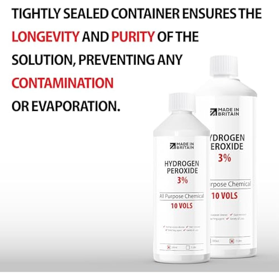 ChemLab McKLords Hydrogen Peroxide 3%, 1 Litre