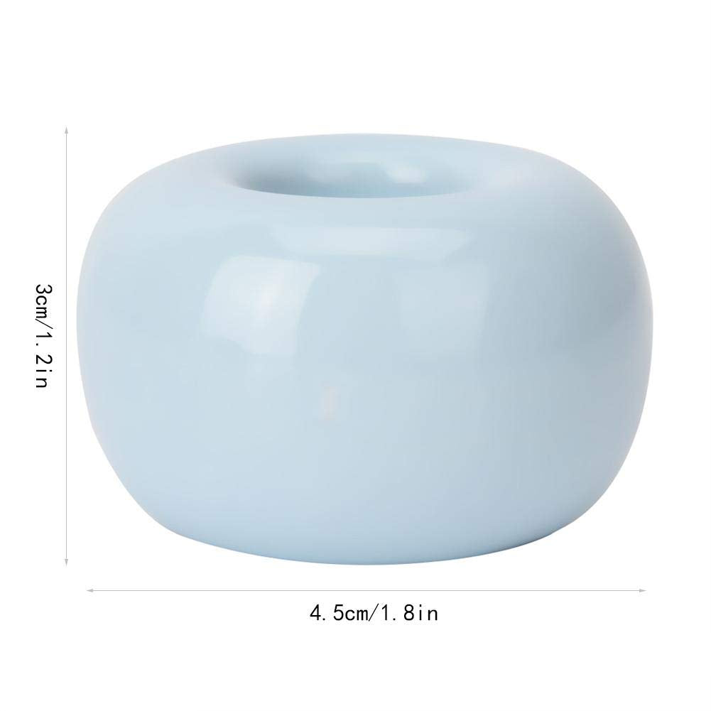 Donut Ceramic Toothbrush Holder, Mini Novel Candy Color Cute Multi-functional Toothbrush Base Toothbrush Holder Stand for Couple Kids