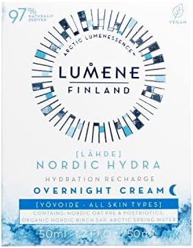 LUMENE Nordic Hydra [Lähde] Hydration Recharge Overnight Cream, Vegan 50 ml