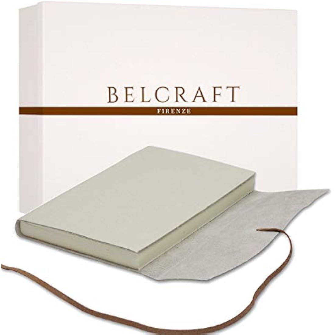 Capri Large Leather Journal A5 (15x21 cm) Ivory