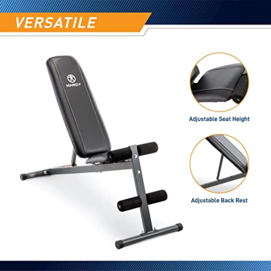 Marcy Utility Bench SB-261, weight bench, incline/decline, adjustable, home gym, full body workout