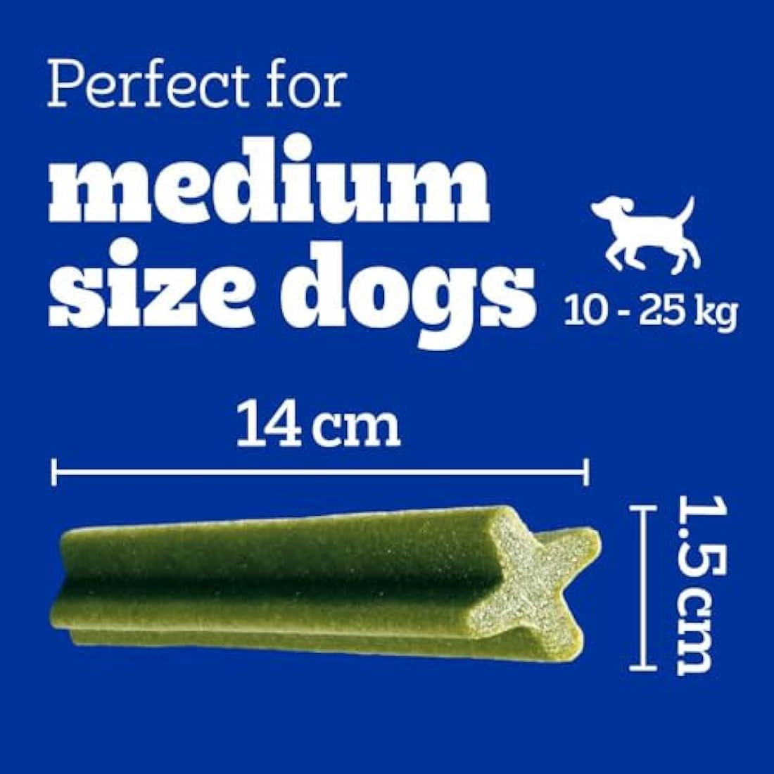 PEDIGREE DENTASTIX Fresh - Dental Dog Chews - Medium Dogs 10-25kg - 4 x 28 Sticks - Megapack of Dog Dental Sticks