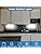 LABOREDUCER LED Under Cabinet Kitchen Lights 6 Pack with Rotary Dimmer, 28cm Under Counter Lights Plug in with Mains, 24V Cool White