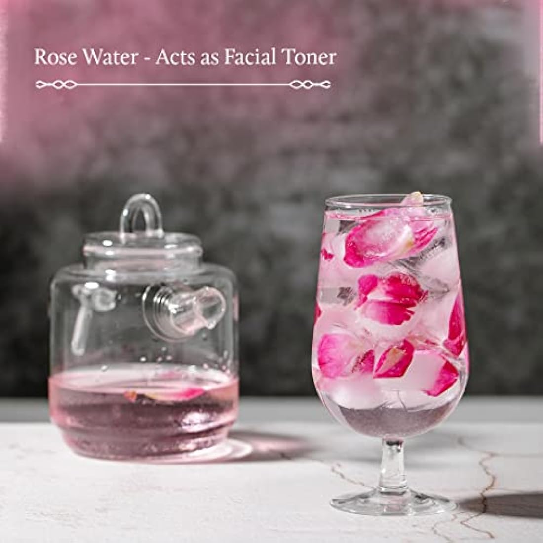 Blue Nectar Pure Rose Water for Face | Gulab Jal Rose Water Spray for Face | Natural Face Toner for Glowing Skin & Pore Tightening (200 ml)