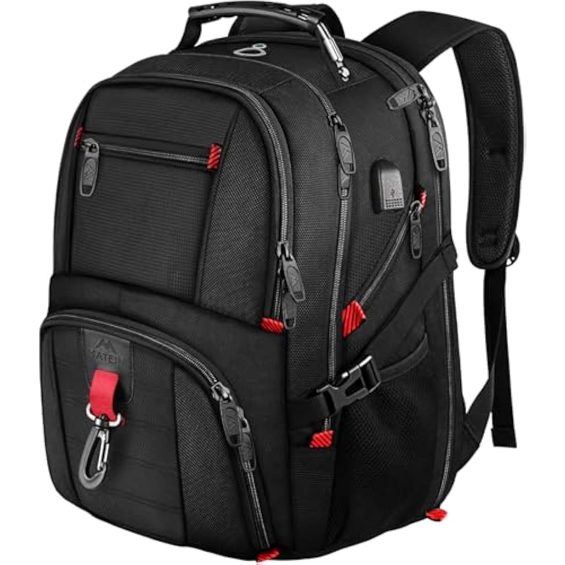 MATEIN Travel Laptop Backpack Large, 17.3 Inch Backpack 50L School Bag Water Resistant, Work Computer Rucksack for Men Anti Theft TSA with USB Charging Port, Laptop Bags for School College Business