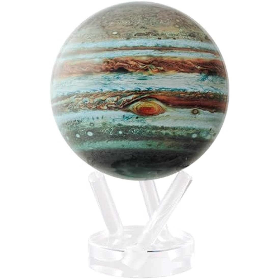 MOVA Globe Jupiter 4.5" with Base, Solar Powered Rotating Globe No Need of Battery or Chord, Unique Gift and Decoration
