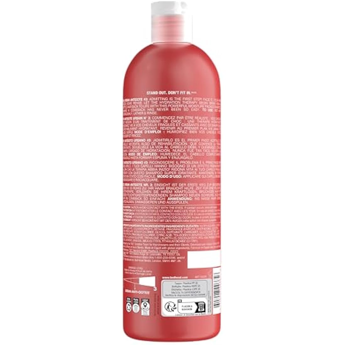 Bed Head by TIGI - Urban Antidotes Resurrection Shampoo - Ideal for Damaged Hair - 750 ml