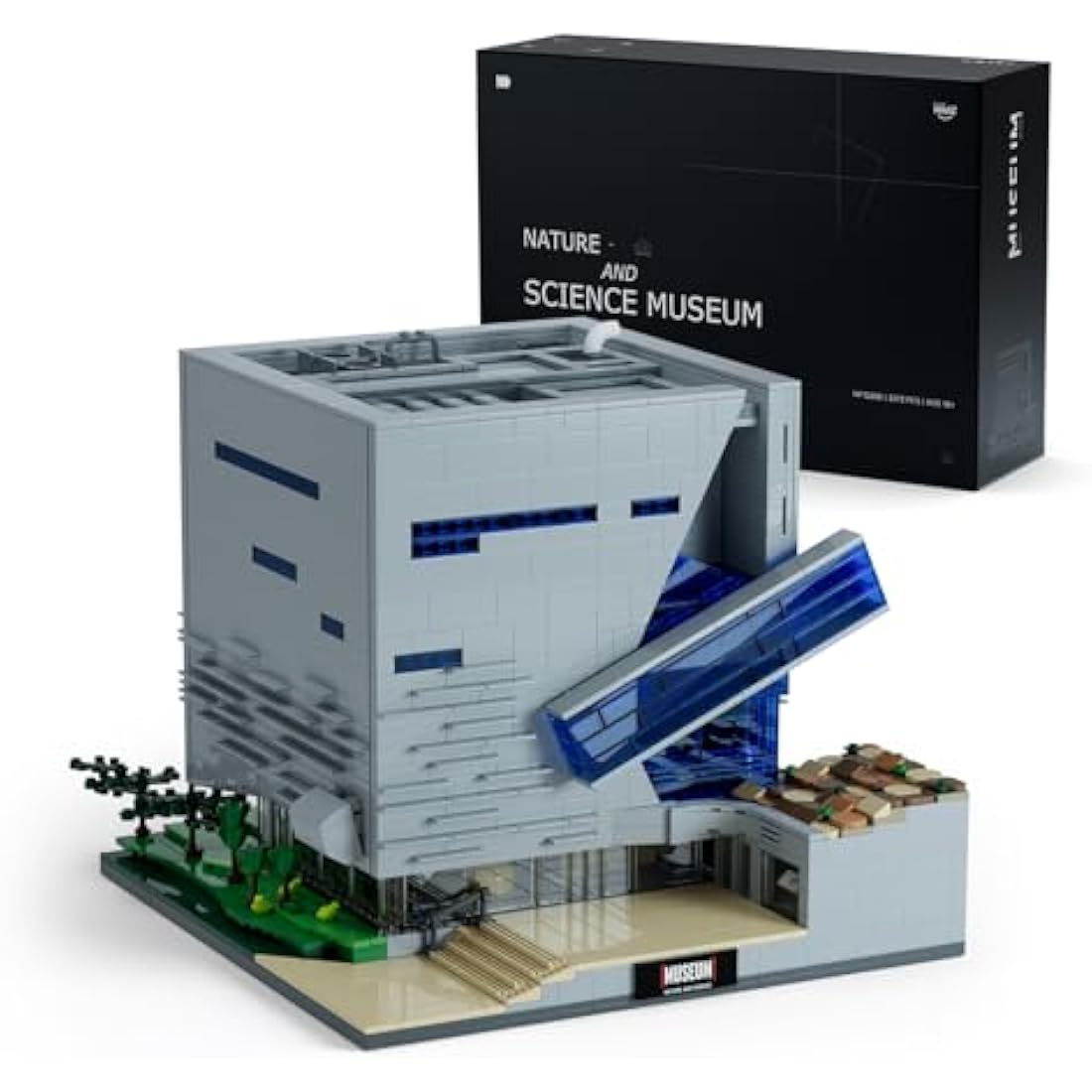 Nifeliz Museum of Nature and Science Building Set, Gift Idea for Lovers of Museums, Buildable Display Model, Addition to The Modular Buildings Collection (3373 PCS, NF10286)