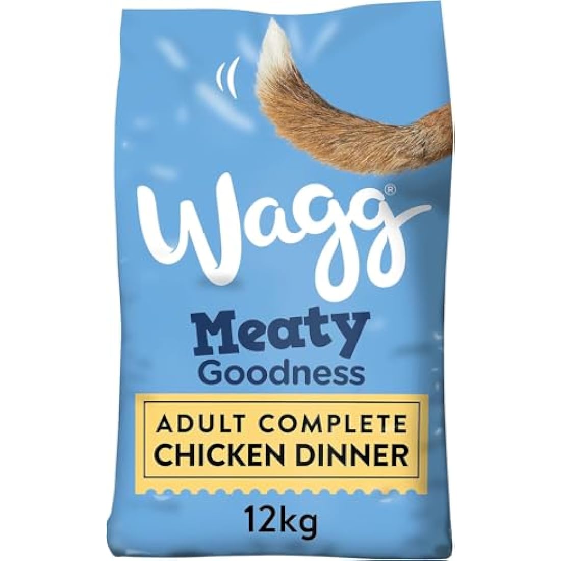 Wagg Meaty Goodness Complete Dry Adult Dog Food Chicken Dinner 12kg - Meaty Ingredients Come 1st