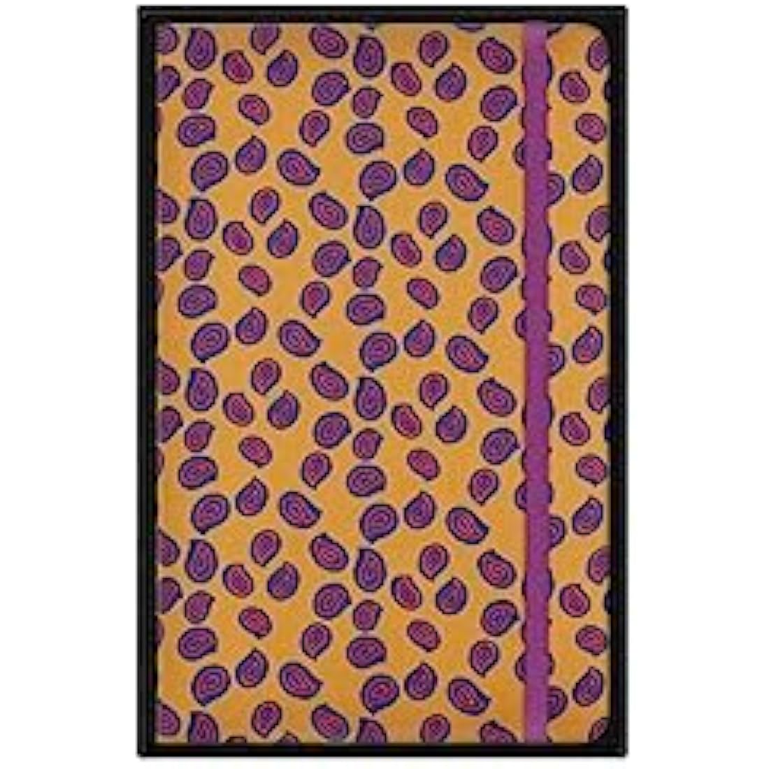 Moleskine Silk Notebook, Hard Cover with Italian Silk from Mantero, with Ruled Pages and Elastic Closure, with Gift Box, Size Large 21x13cm, Colour Yellow