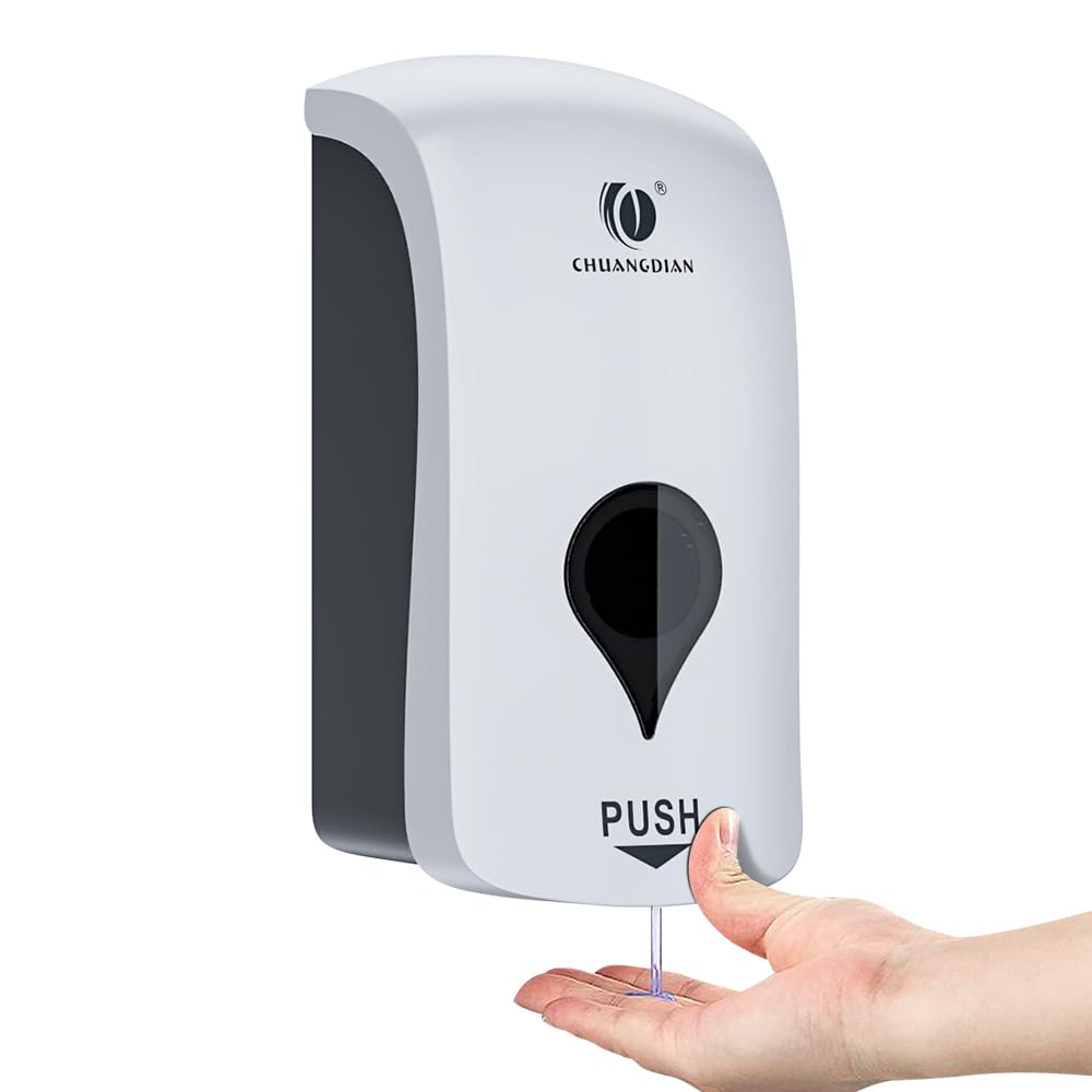1000ML Liquid Soap Dispenser for Bathroom Kitchen Wall Shower Soap Shampoo Dispenser Refillable Lotion Container Dish Hand Washing Soap Dispenser for
