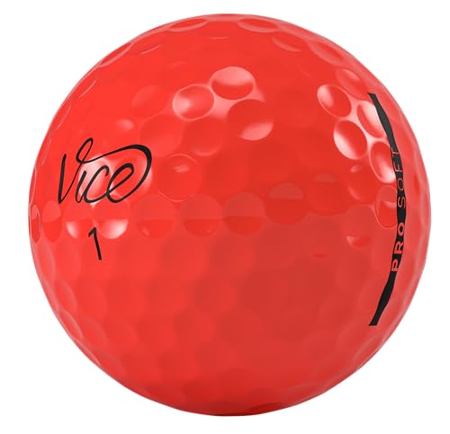 Vice Golf Pro Soft Red Golf Balls