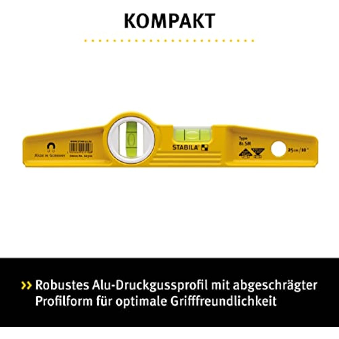 Stabila 81s-10ml Loose Magnetic Level 2510