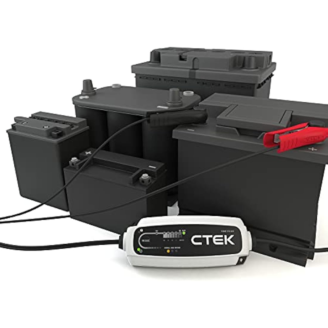 CTEK CT5 Time to Go - Fully Automatic Battery Charger with Countdown Display (Charges, Maintains and Reconditions Car and Motorcycle Batteries) 12 V, 5 Amp