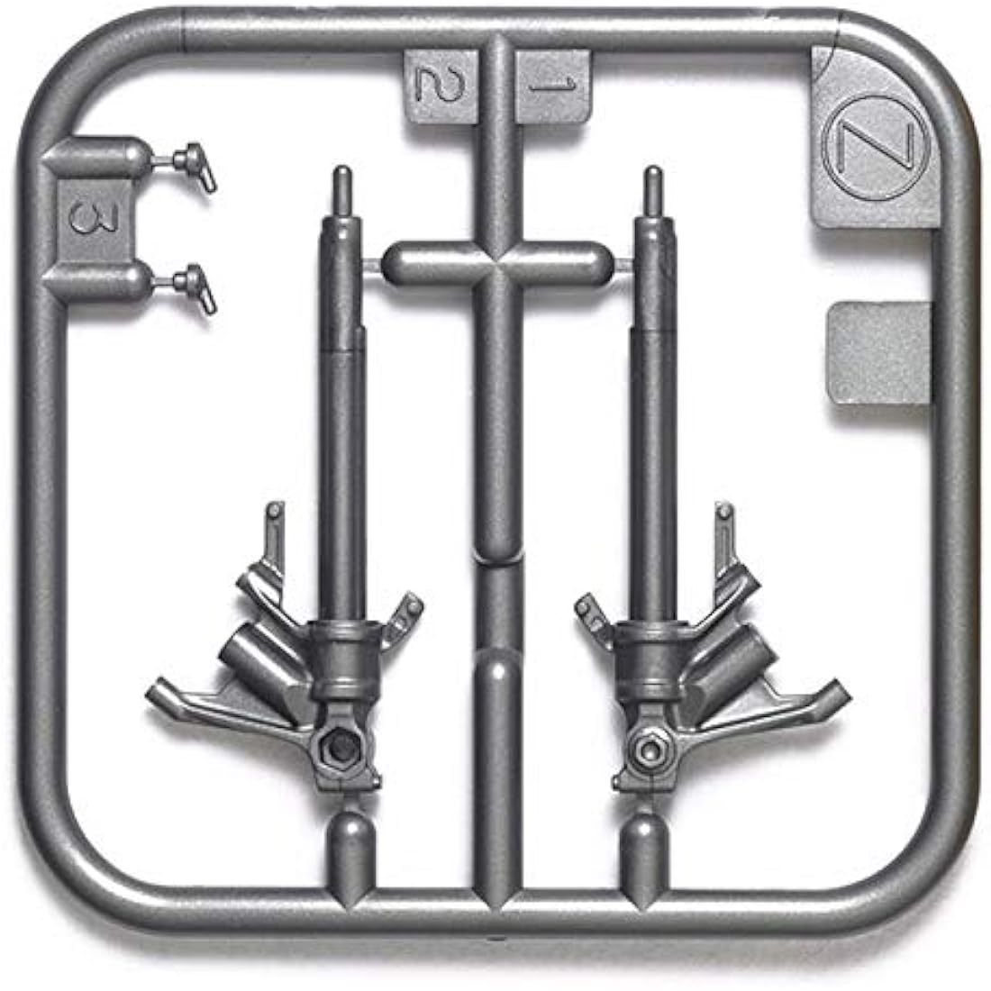 TAMIYA 1:12 Fork Set Honda CBR 1000RR-R Fireb, Faithful Replica, Model Building, Plastic Kit, Crafts, Hobby, Gluing, Model Kit, Assembly, Unpainted, Silver