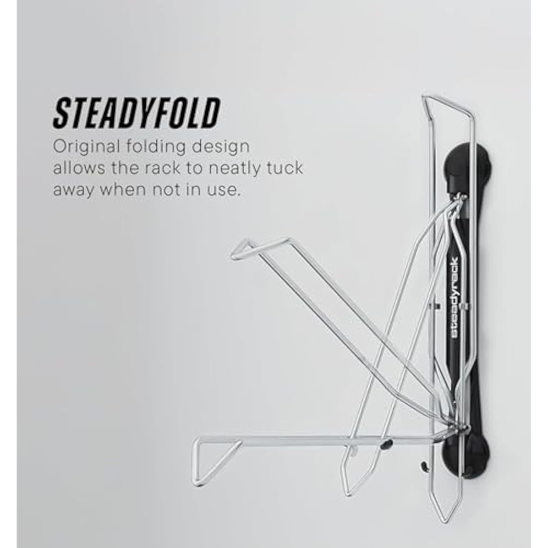 Steadyrack Bike Rack - Classic Vertical Wall Mount for Garage, Easy Lift Indoor Bike Storage Solution for Home, Bicycle Hangers for Garage Can Hold up to 77 lbs