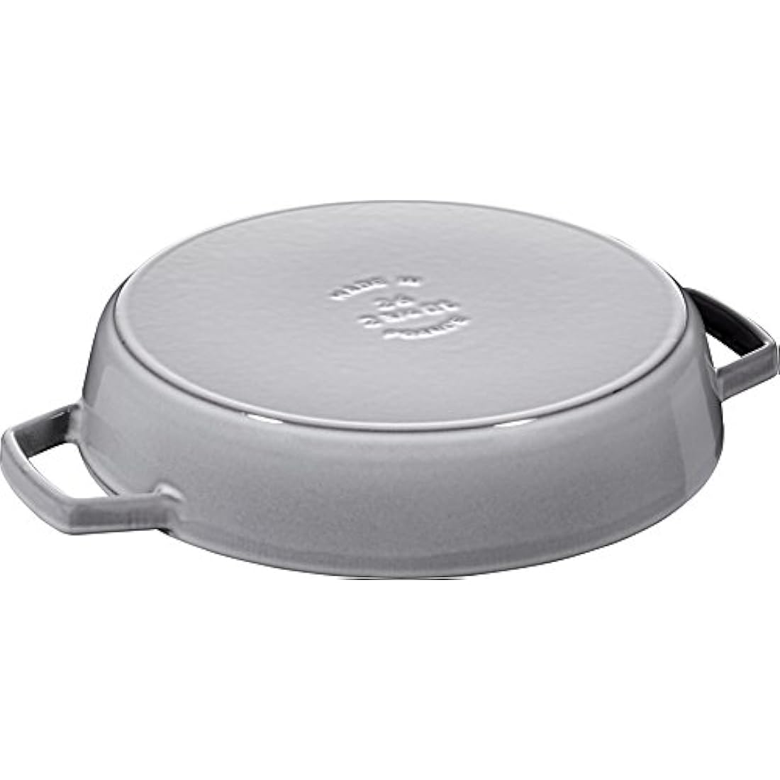 STAUB 40511-726-0 Cast Iron Frying Pan with Two Handles, Graphite Grey, 26 cm