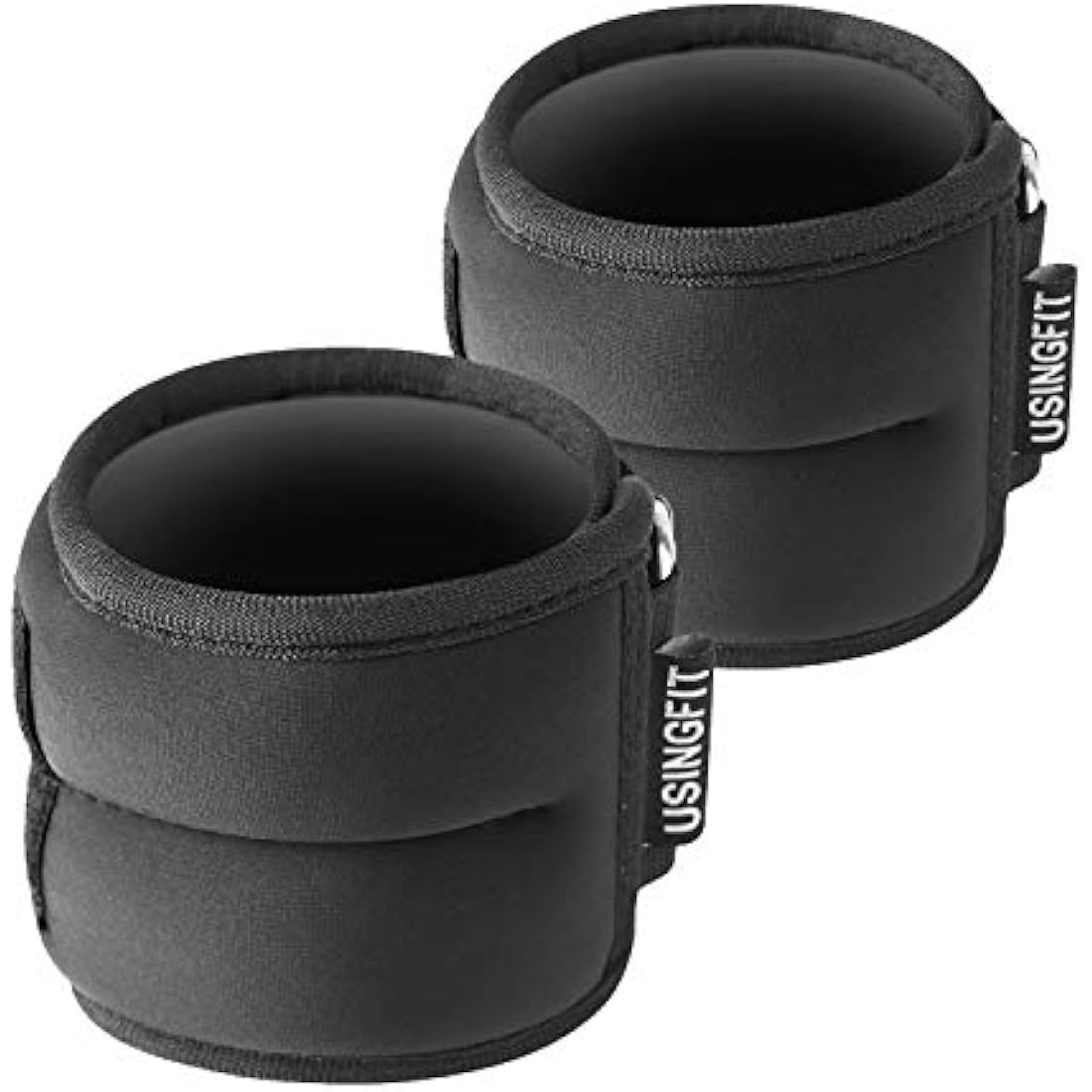 USINGFIT Ankle Weights Set for Men Wrist Weights for Women 2 * 0.5Kg / 2 * 1Kg / 2 * 1.5Kg / 2 * 2Kg Hand Leg Weight for Kids Sandbags Gym Fitness Running Walking Strength Training Equipment