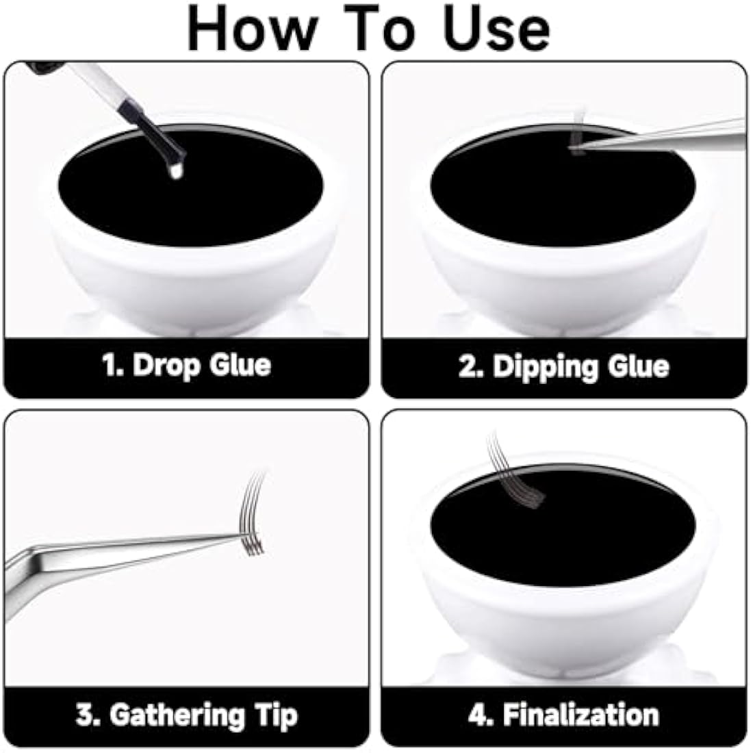 G2PLUS White Eyelash Glue Holder Ring - 100PCS Lash Extension Glue Rings - Small Disposable Plastic Glue Cups Rings for Eyelash Extension, Tattoo Application, Nails Extension