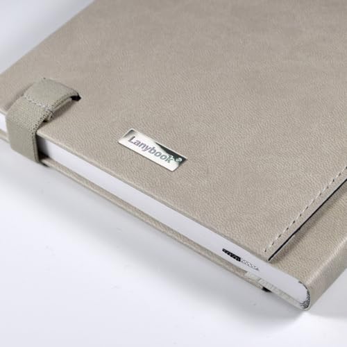 Lanybook ProDS Notebook Large Beige Squared with Practical Closure Band 192 Pages