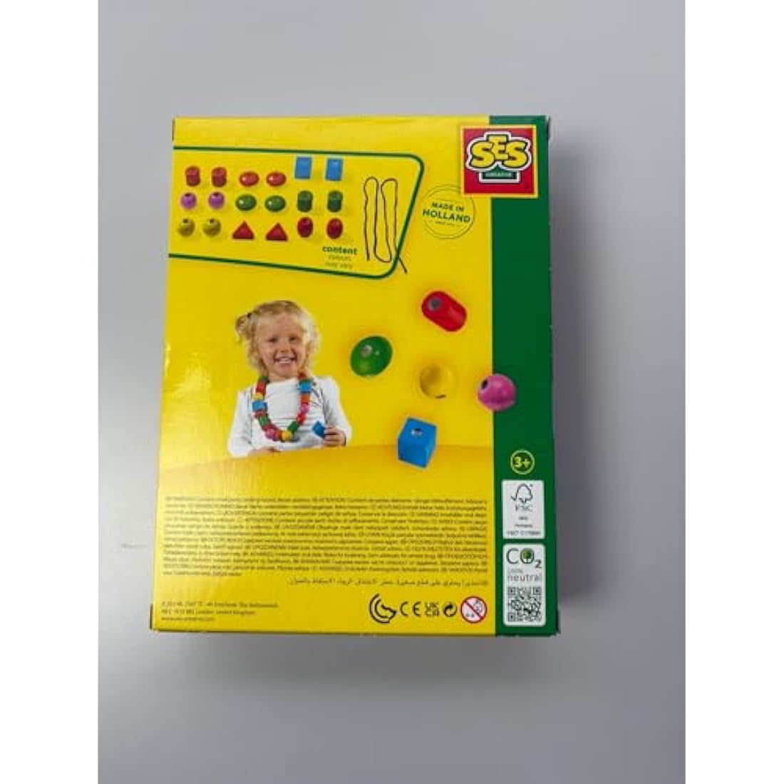 SES Creative 14808 Children's I Learn to Thread Beads, Blue