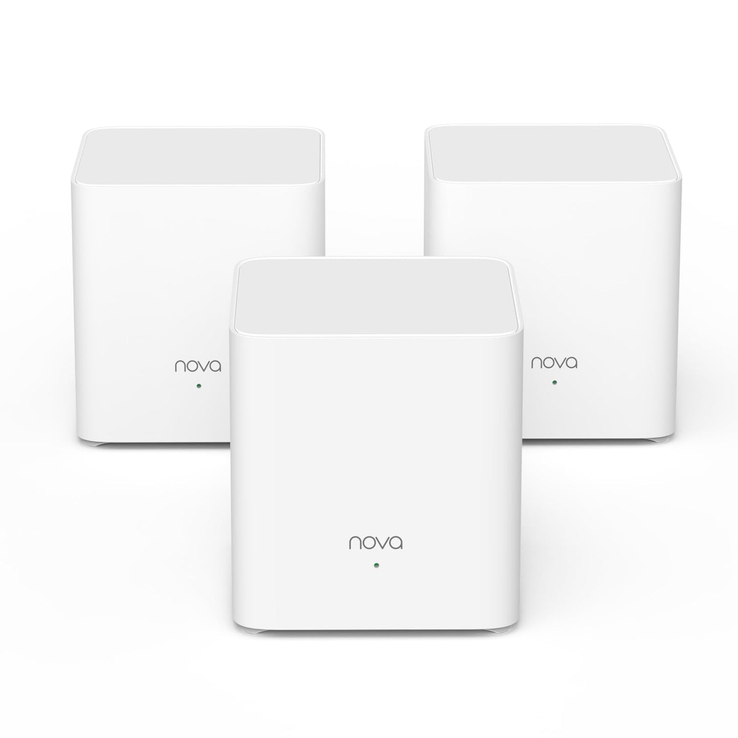 Tenda Nova AX1500 Whole Home Mesh Wifi 6 System, Up to 2-4 Rooms Coverage, Dual-Band Wi-Fi Mesh with 2 Gigabit Ports, Compatible with Alexa, Parental
