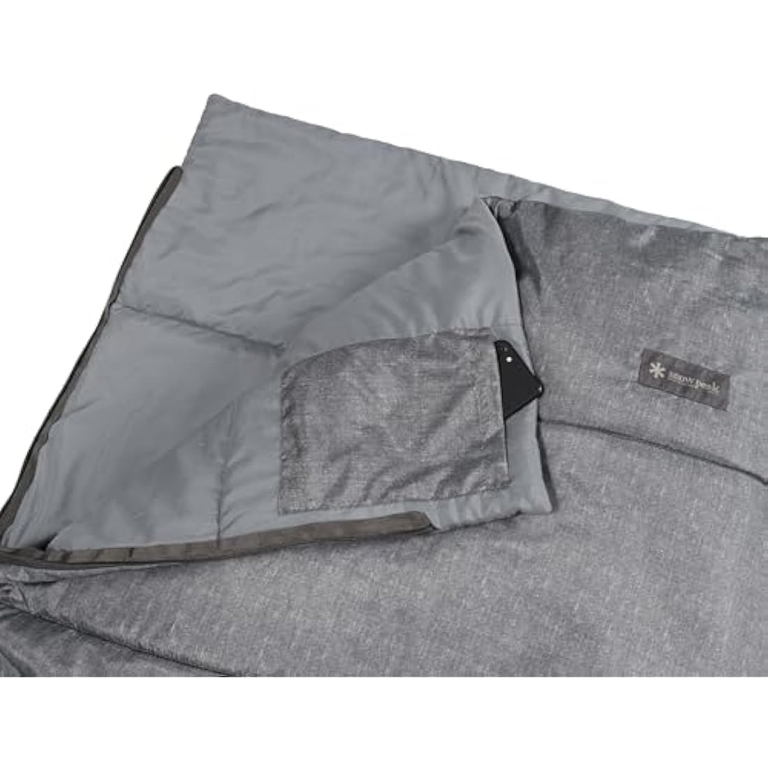 Snow Peak SS Single Sleeping Bag, One Size, Grey, for camping & outdoors