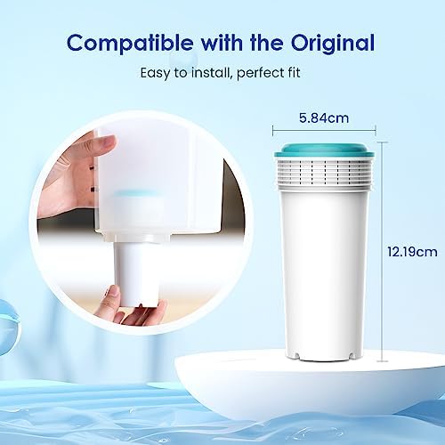 Waterdrop Filter Cartridge, Compatible with Tommee Tippee® Closer to Nature® Perfect Prep® Machine, New Lid, Reduce PFAS, PFOA/PFOS (Pack of 4)