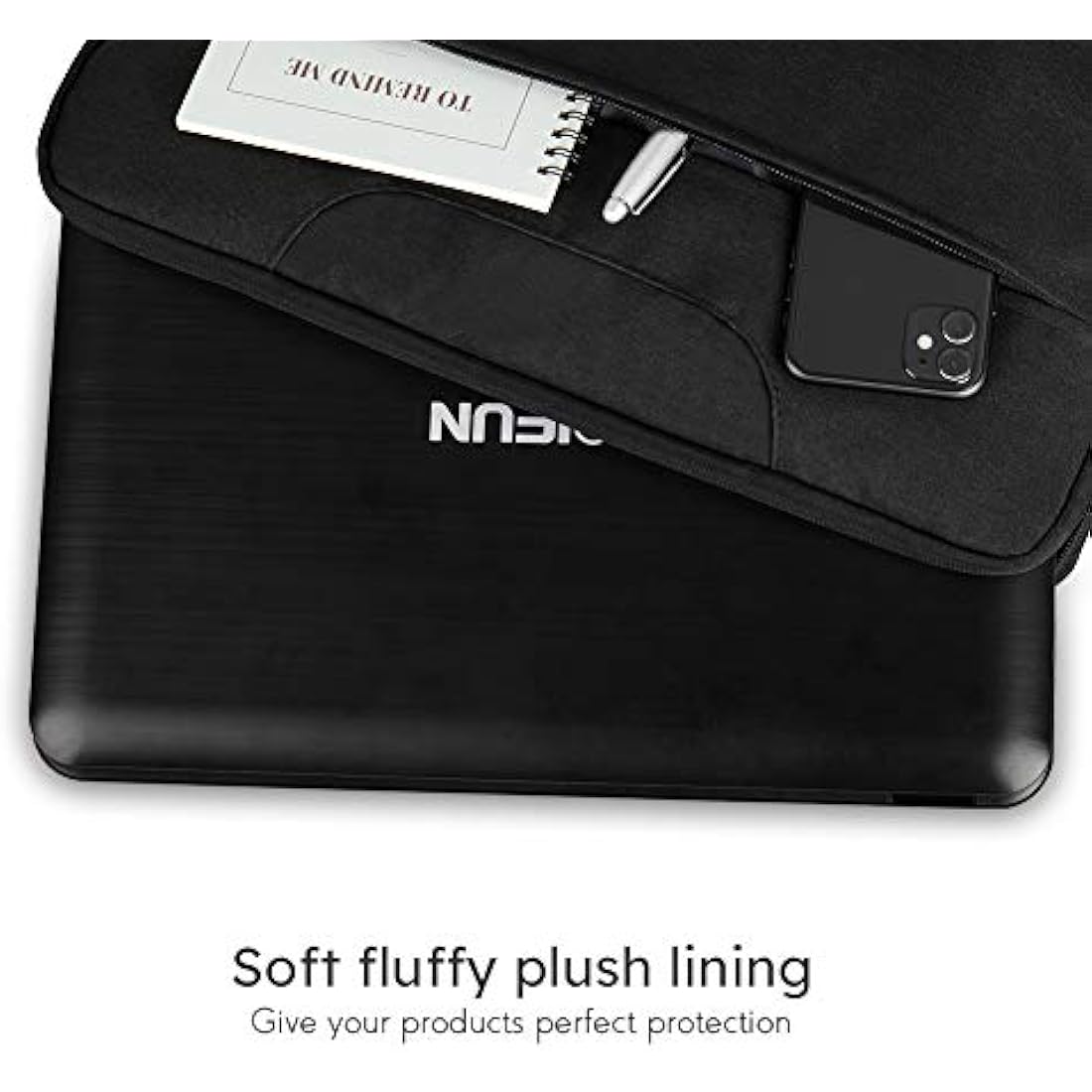Carrying Bag for BOIFUN 14-17.5 Inch Portable DVD Player, Travel Laptop Sleeve Bag, Carry On Handle Case for Computer, Black