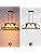 WUZUPS 3-Light Metal Pot Hanging Rack Chandelier Imitation Light Wood Grain Linear Pendant Ceiling Lighting Rustic Farmhouse Fixture Kitchen Island Dining Room, H25 x L63 x W30, E27 Base, Black