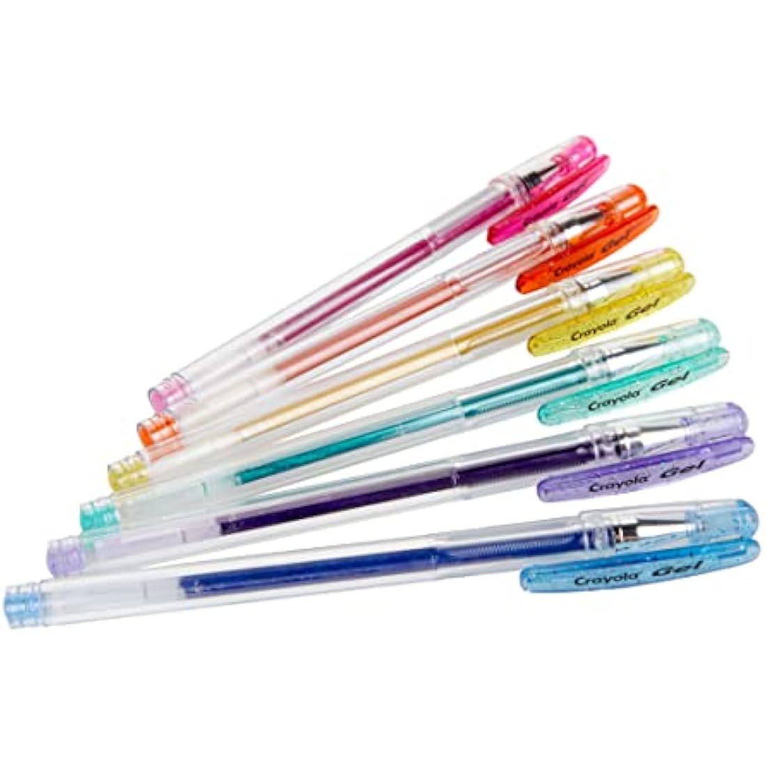 CRAYOLA Glitter Gel Pens - Assorted Colours (Pack of 6) | Add Some Extra Sparkle to Your Arts & Crafts! | Ideal for Kids Aged 3+