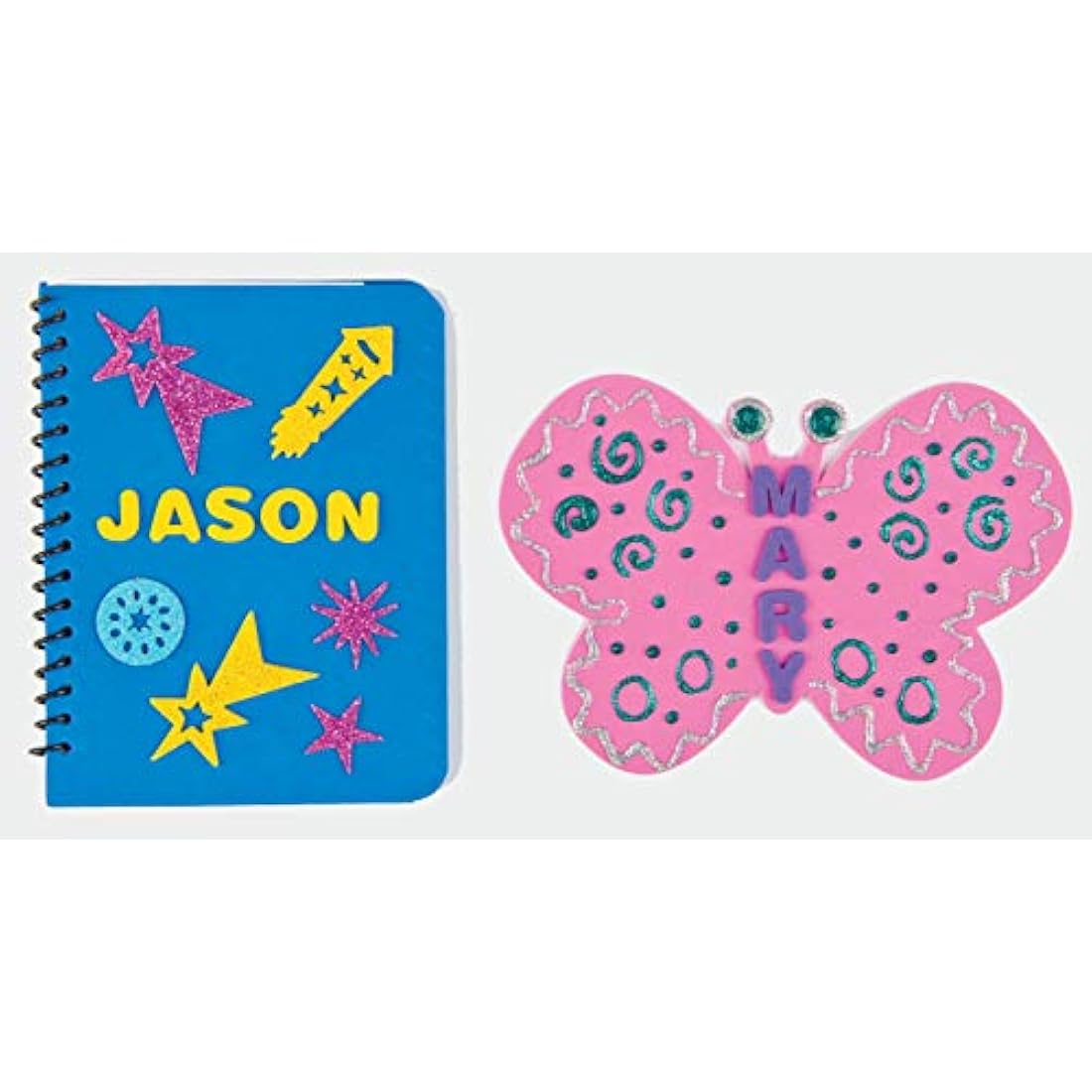 Baker Ross EC170 Self Adhesive Uppercase Alphabet (Pack of 600) Puffy Scrapbook Stickers in Fun Foam Shapes, Assorted