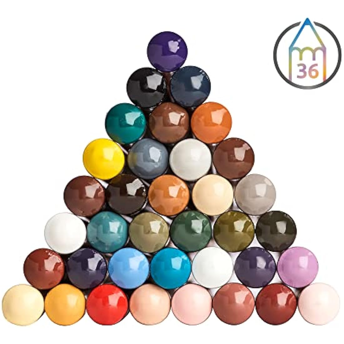 Derwent 2302721 Lightfast Pencils Tin Round,Premium Core Strength,Creamy Texture,Ideal For Fine Art Drawing & Colouring, Professional Quality set of 36,Yellow,Green,White,Salmon,Violet,Brown,Black