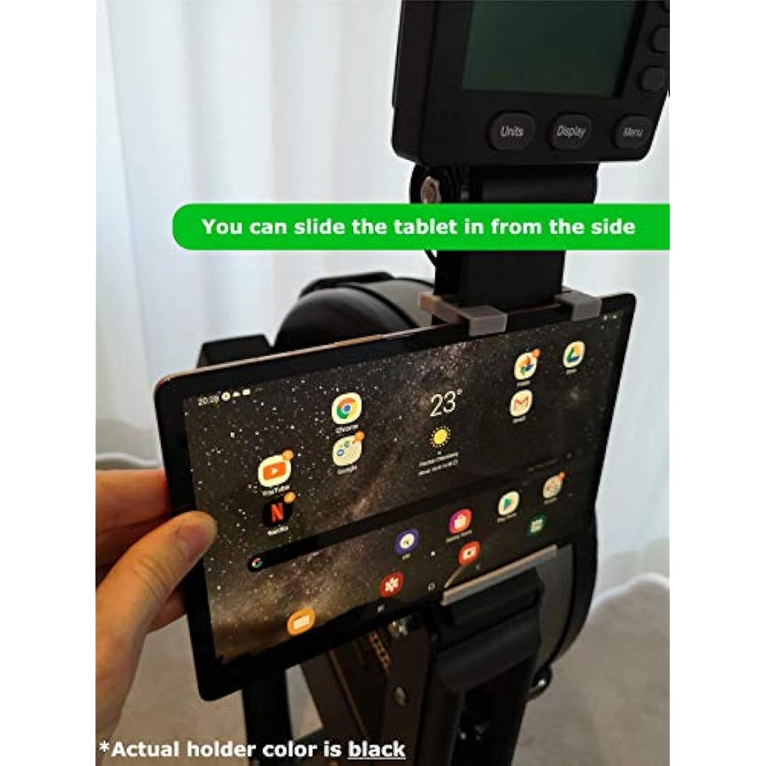 Generisch Concept2 Model C & Model D Tablet and Smartphone Holder up to 11 Inch Screen Diagonal