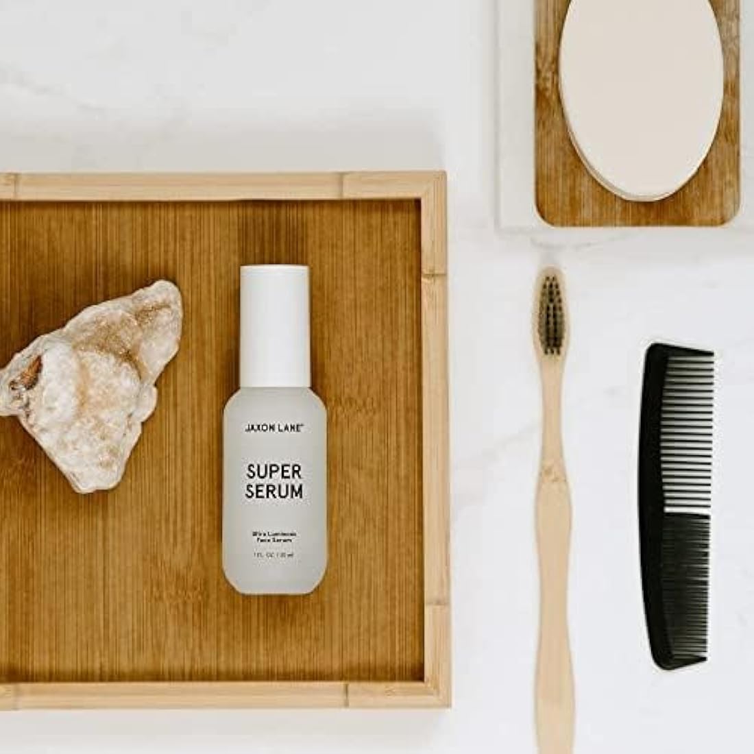 SUPER SERUM Anti Aging Serum for Face: 5% Niacinamide Serum, Bakuchiol Serum, Vitamin C Face Serum for Men Korean Skin Care Tranexamic Acid Textured skin treatment, Pore Minimizer Serum JAXON LANE 1oz