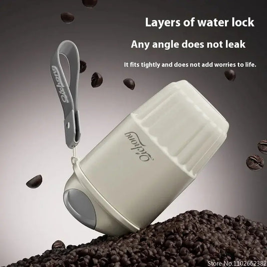 410ml Ceramic Lined Thermos Coffee Cup – Double Wall Stainless Steel Vacuum Insulated Thermal Mug Tumbler Gift
