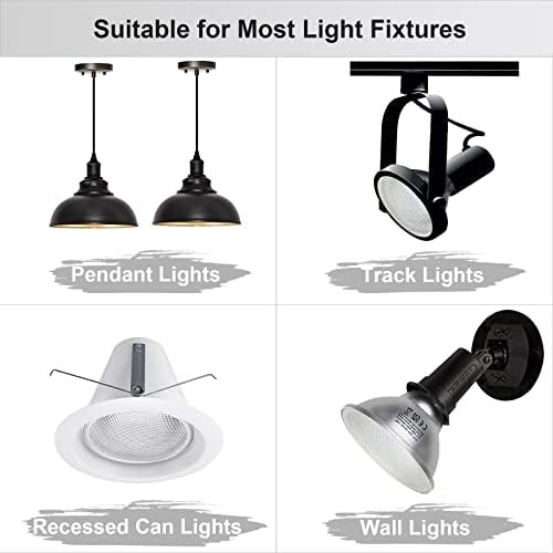 Unikcst 4X 18W PAR38 E27 LED Floodlight Bulbs PAR 38 Reflector Light 2000LM ES Cap 120° Beam Angle Warm White Replace 180W Halogen lamp