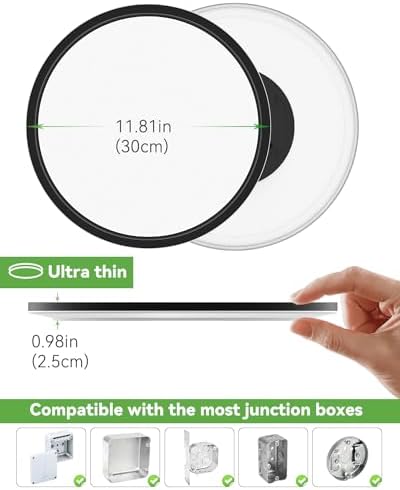 zemty 2 Pack 29W 3200LM LED Ceiling Light, 30cm Bathroom Lights Ceiling 3000K/4500K/6000K 3 Color Temperature Flush Ceiling Light Round Ultra Thin for Bedroom, Living Room, Kitchen
