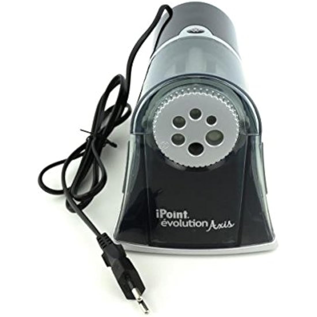Westcott E-15509 00 iPoint Axis Electric Sharpener with Automatic Sharpener, 6 Different Openings, Grey/Black
