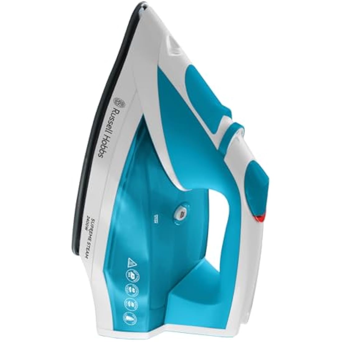 Russell Hobbs Supreme Steam Iron, Powerful vertical steam function, Non-stick stainless steel soleplate, Easy fill 300ml Water Tank, 110g Steam Shot, 40g Continuous steam, 2m Cord, 2400W, 23040