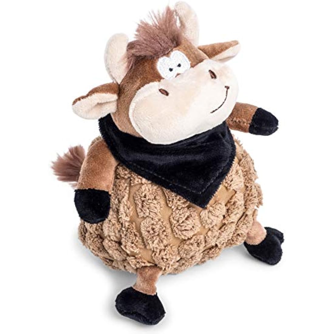 Petface Farmyard Buddies Chunky Cow Plush Dog Toy