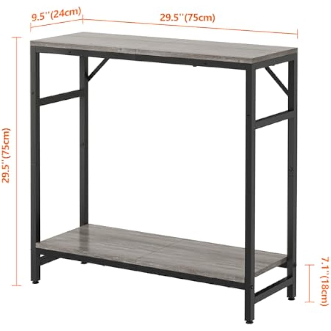 Livofloral Entryway Table, Narrow Sofa & Console Tables, Behind Couch Table for Hallway Bedroom Living Room Foyer Office