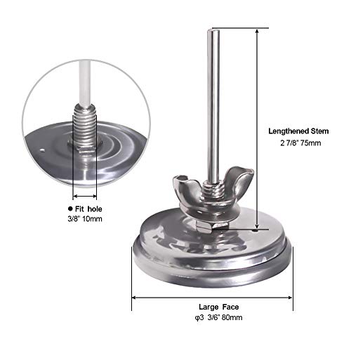 NEWSTART BBQ Thermometer Gauge - Charcoal Grill Pit Smoker Temp Gauge Grill Thermomete, Stainless Steel, 2 Pack